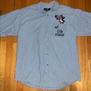 Vintage 1995 Looney Toon Button Up